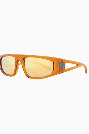 Armani Exchange Gafas de sol para hombre de forma irregular
