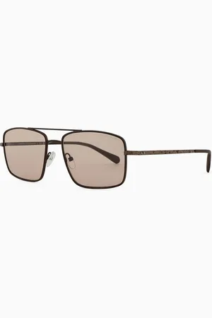 Armani Exchange Gafas de sol de hombre estilo piloto