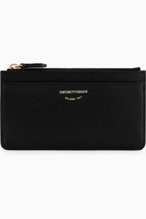 Emporio Armani Tarjetero MyEA con cremallera y estampado de ciervo