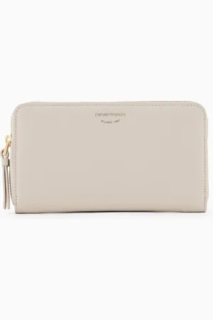 Emporio Armani Cartera MyEA con cremallera perimetral y estampado de ciervo