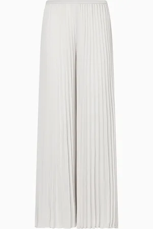 Emporio Armani Pantalones plisados de georgette técnico