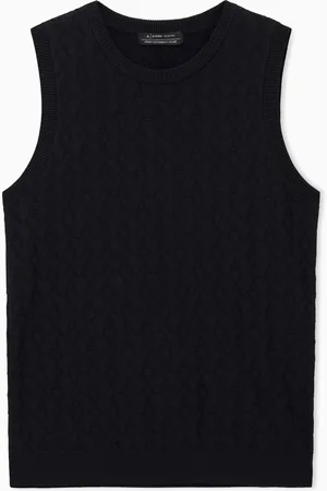 Armani Exchange Top con logo por todas partes