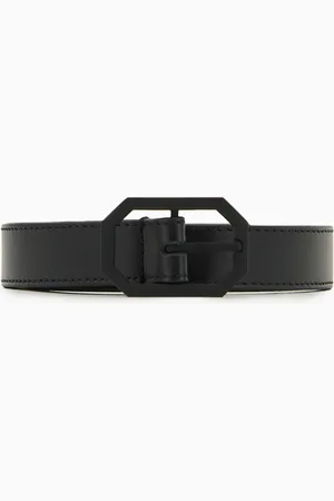 Emporio Armani Cinturón de piel lisa