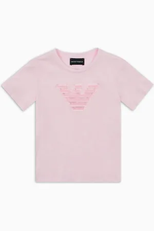 Emporio Armani Camiseta de punto con bordado de águila y detalles ASV