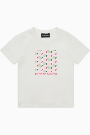 Emporio Armani Camiseta de punto con estampado de logotipo ASV