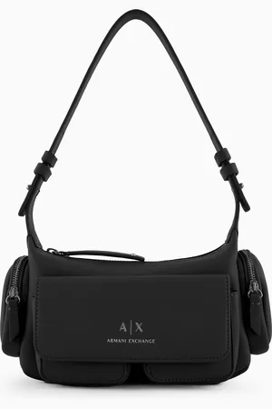 Armani Exchange Bolso de hombro grande con bolsillos laterales