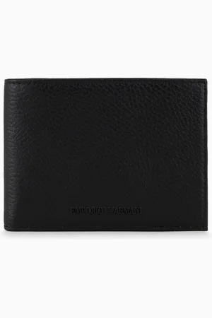 Emporio Armani Cartera de piel abatanada con tarjetero