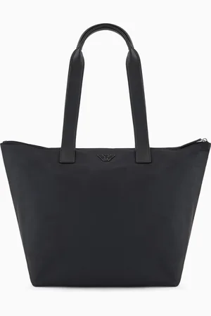 Emporio Armani Bolso shopper mediano de nailon reciclado ASV