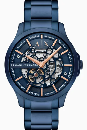 Armani Exchange Multifunction Blue Stainless Steel Watch