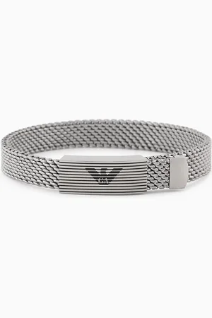 Emporio Armani Pulsera de malla en acero inoxidable