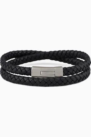 Emporio Armani Pulsera de piel para hombre