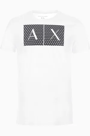 Armani Exchange Camiseta de punto slim fit con logo