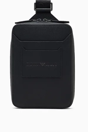 Emporio Armani Minimochila de un solo tirante en piel abatanada