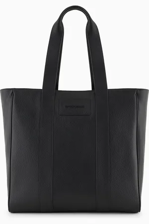 Emporio Armani Bolso shopper de piel abatanada