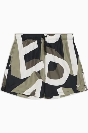 Emporio Armani Bañador tipo pantalón corto con macroinscripción