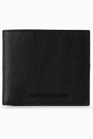 Emporio Armani Cartera de piel abatanada