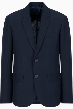 Armani Exchange Chaqueta de dos botones con botonadura sencilla