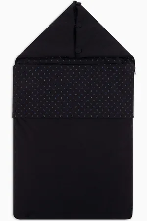 Emporio Armani Saco de dormir con estampado de águilas con efecto óptico