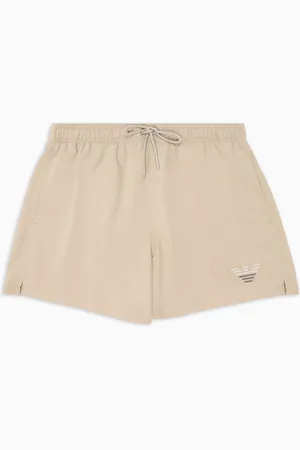 Emporio Armani Bañador tipo pantalón corto con bordado de águila bicolor