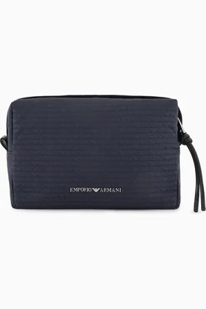 Emporio Armani Bolso de mano en nailon con inscripción integral de logotipo en tejido jacquard