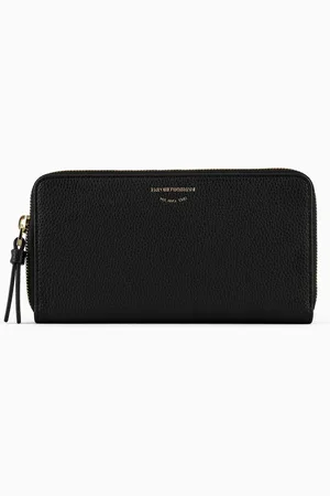 Emporio Armani Cartera MyEA con cremallera perimetral y estampado de ciervo