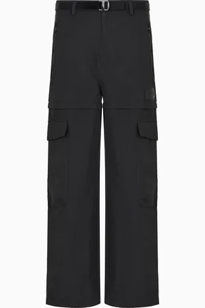 EA7 Pantalones cargo de mezcla de algodón y nailon
