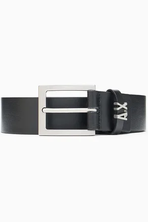 Armani Exchange Cintur??n de cuero con logo