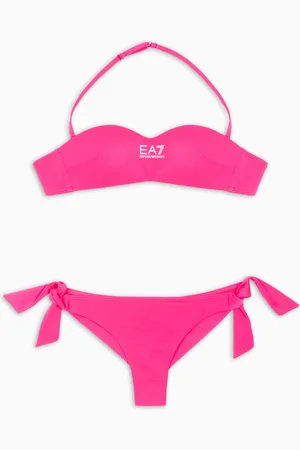EA7 Bikini tipo bandeau con logotipo