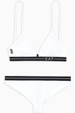 EA7 Bikini bralette con cinta con logotipo