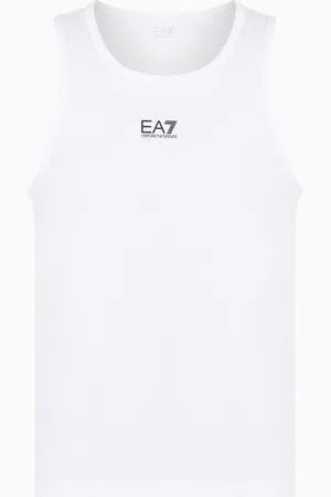 EA7 Camiseta de tirantes Core Identity en punto de algodón