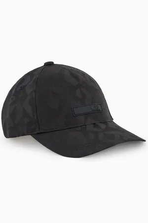 EA7 Gorra de béisbol de algodón Logo Series