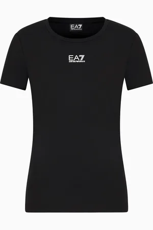 EA7 Camiseta Logo Series de algodón y modal elástico