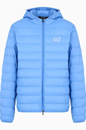 EA7 Chaqueta de plumas plegable Core Identity con capucha