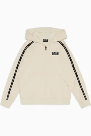 EA7 Sudadera con capucha Logo Series Boy de algodón