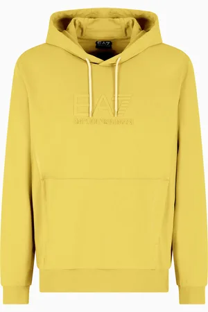 EA7 Sudadera con capucha Visibility de algodón
