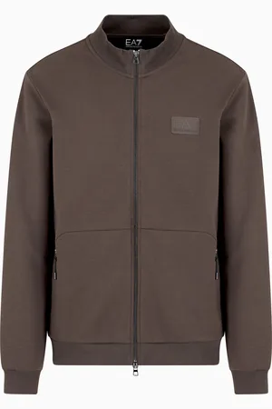 EA7 Sudadera Lux Identity de interlock de mezcla de algodón
