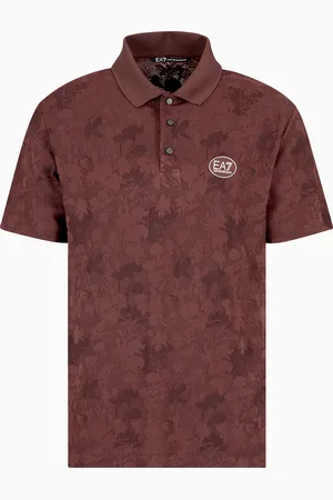 EA7 Polo Golf Pro de punto con motivo en tejido jacquard