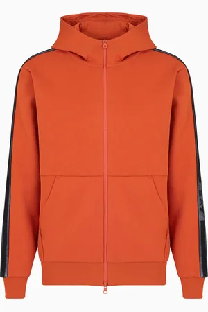 EA7 Sudadera con capucha de punto de algodón Logo Series