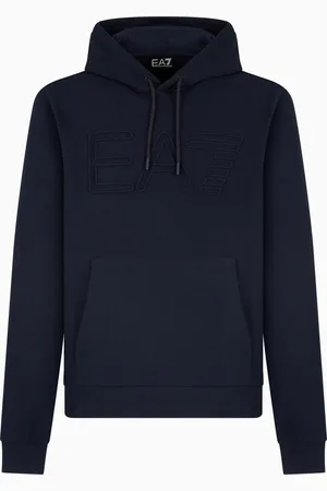 EA7 Sudadera con capucha Logo Series de algodón orgánico