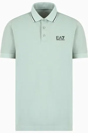 EA7 Polo Core Identity de piqué de algodón elástico
