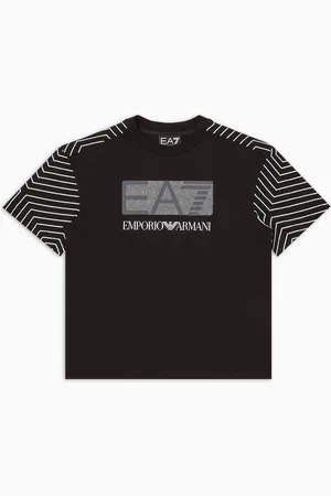 EA7 Camiseta de algodón con estampado Visibility Boy