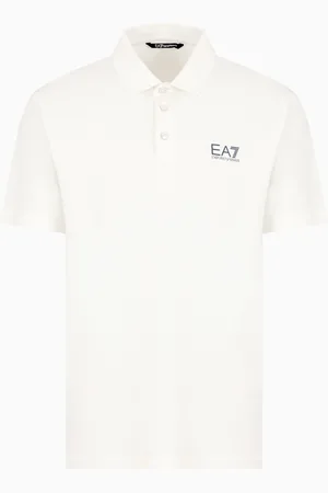 EA7 Polo Tennis Club de punto de algodón elástico