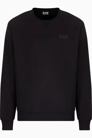 EA7 Sudadera de cuello redondo Visibility de algodón