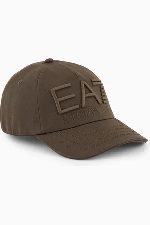 EA7 Gorra de béisbol de algodón Logo Series