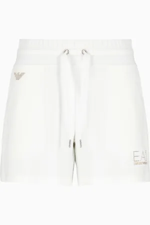 EA7 Pantalones cortos Evolution de mezcla de viscosa elástica