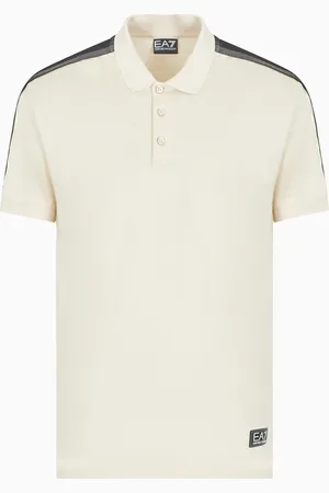 EA7 Polo de punto de algodón Logo Series