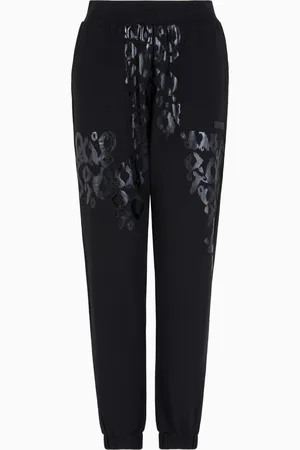EA7 Pantalones de chándal Graphic Series de algodón elástico