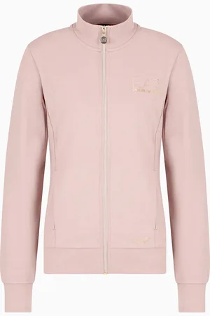 EA7 Sudadera tipo cárdigan de mezcla de viscosa elástica Evolution