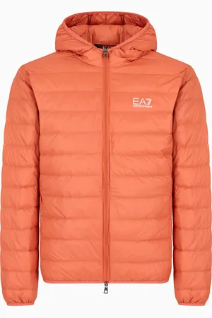 EA7 Chaqueta de plumas plegable Core Identity con capucha