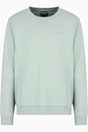 EA7 Sudadera de cuello redondo Visibility de algodón